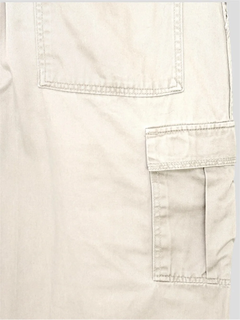 Vintage Wrangler Cargo Pants Women’s 36x30 Grey Cotton Twill Utility Workwear L - Picture 4 of 16